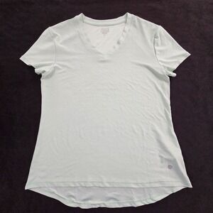 RB3 Green Short Sleeve V-Neck Performanec T-Shirt Women's M